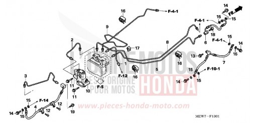 BRAKE LINES/PCV. (ABS) NT700VA8 de 2008